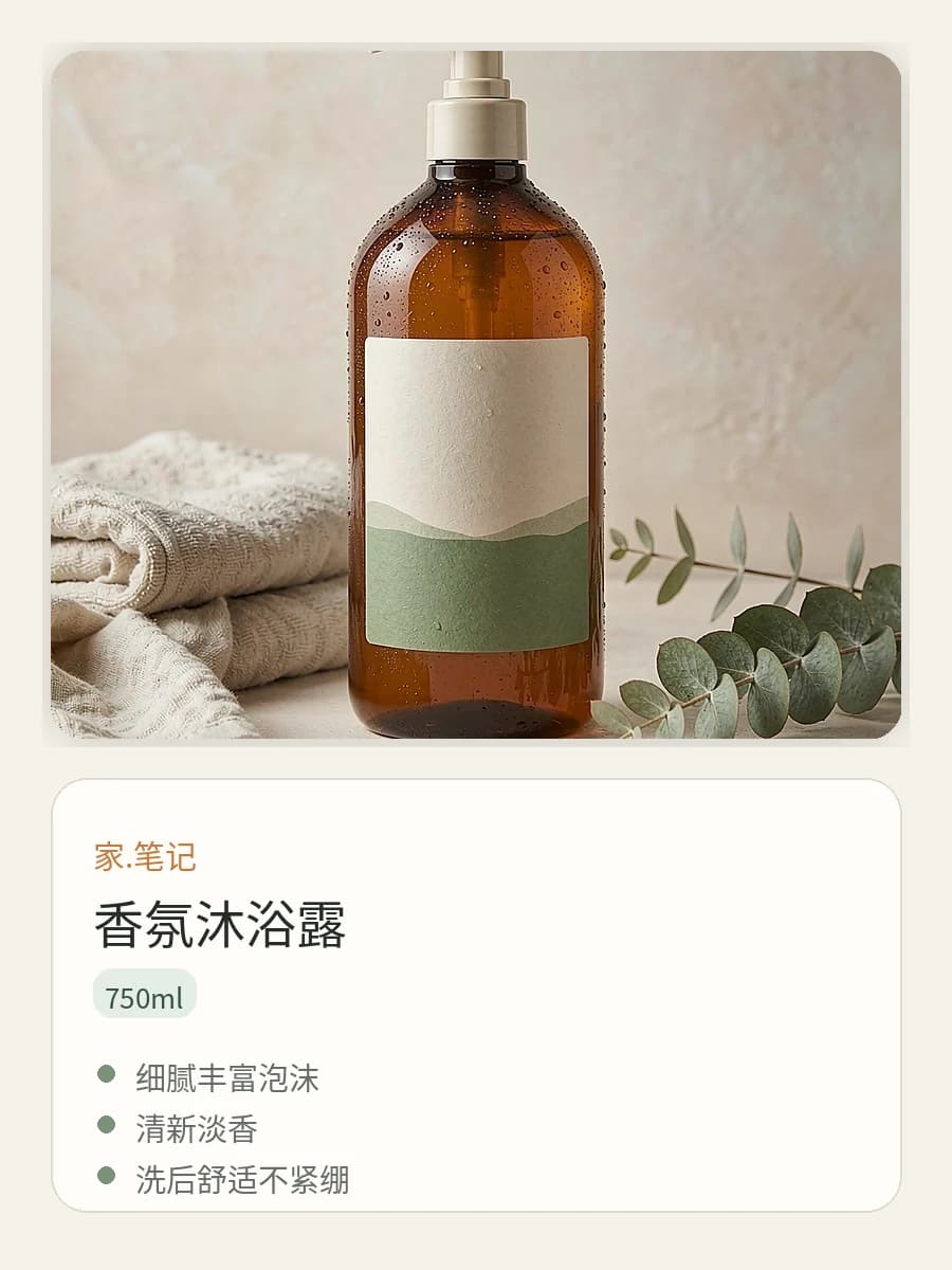 香氛沐浴露卖点详情